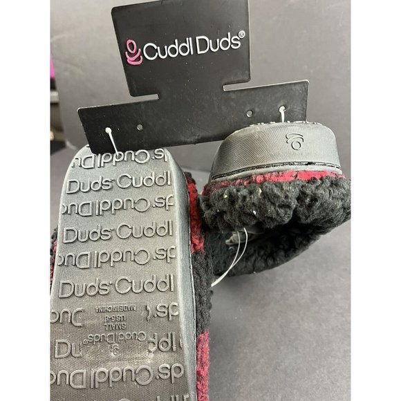 Cuddl Duds Slipper Red Plaid Comfort Foam Womens Size Small (5-6)‎ NWT - Picture 7 of 9